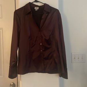 Button Down Mulberry Long Sleeve Shirt Size PXL